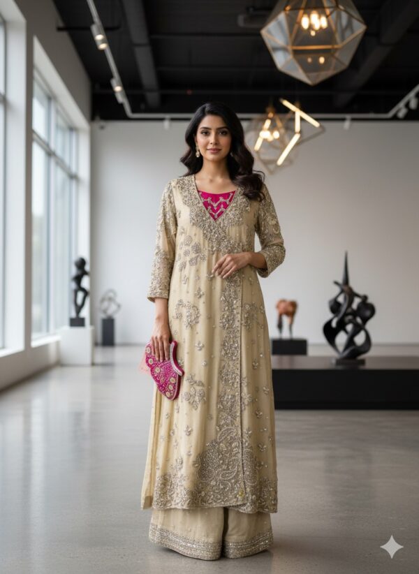 Luxurious Radiance: The Pure Shimmer Silk Ensemble ✨